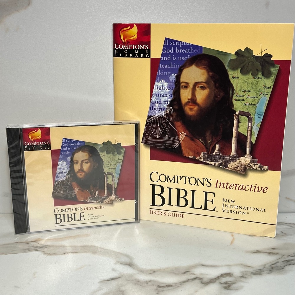 VTG Compton's Interactive Bible NIV Windows 95 CD-ROM with Kids Bible Sealed CDs